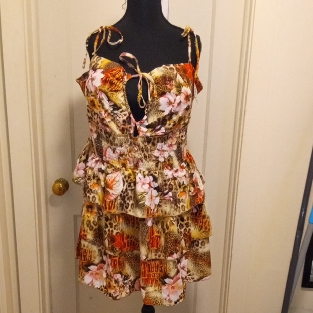 Stitch Fusion Floral Smocked Top - Multicolor